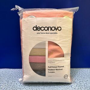 Deconovo Blackout curtains set Thermal Insulated